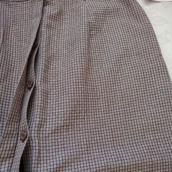 New 🎀 Pendleton 2 piece Set suit linen silk maxi skirt + long jacket - Picture 7 of 12